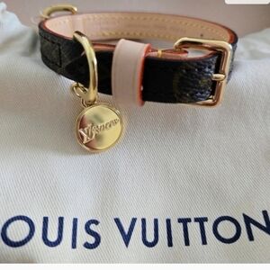 Louis Vuitton Monogram PM Dog Collar